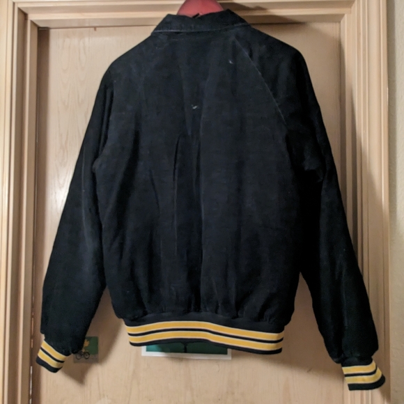 Hartwell Meienke Discount Mufflers black corduroy bomber jacket made in USA - Picture 7 of 8